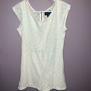 Kelly Renee-white lace romper